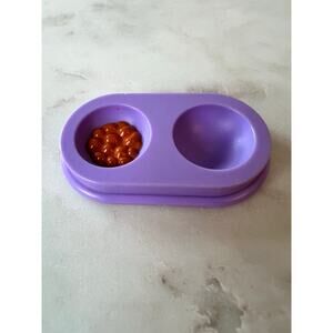 Fisher-Price Loving Family Dollhouse Purple Pet Food Bowl 1995